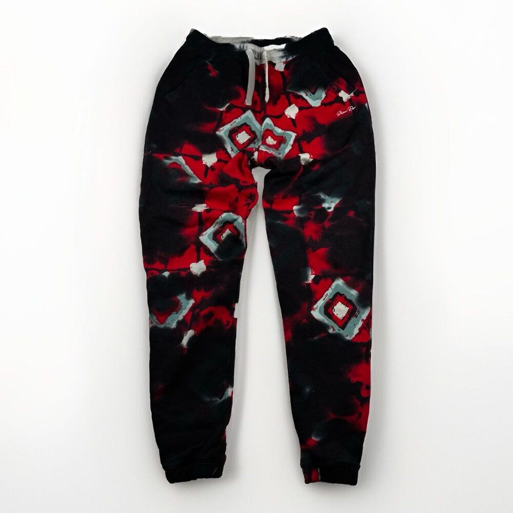 Strivers Row Sweatpants Joggers Men's L All Over Print Drawstring Street Wear